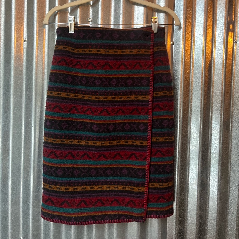 Multicolor Striped Women's Skirt